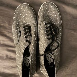 Vans Polka Dot shoes (brand new) gray with white polka dots
